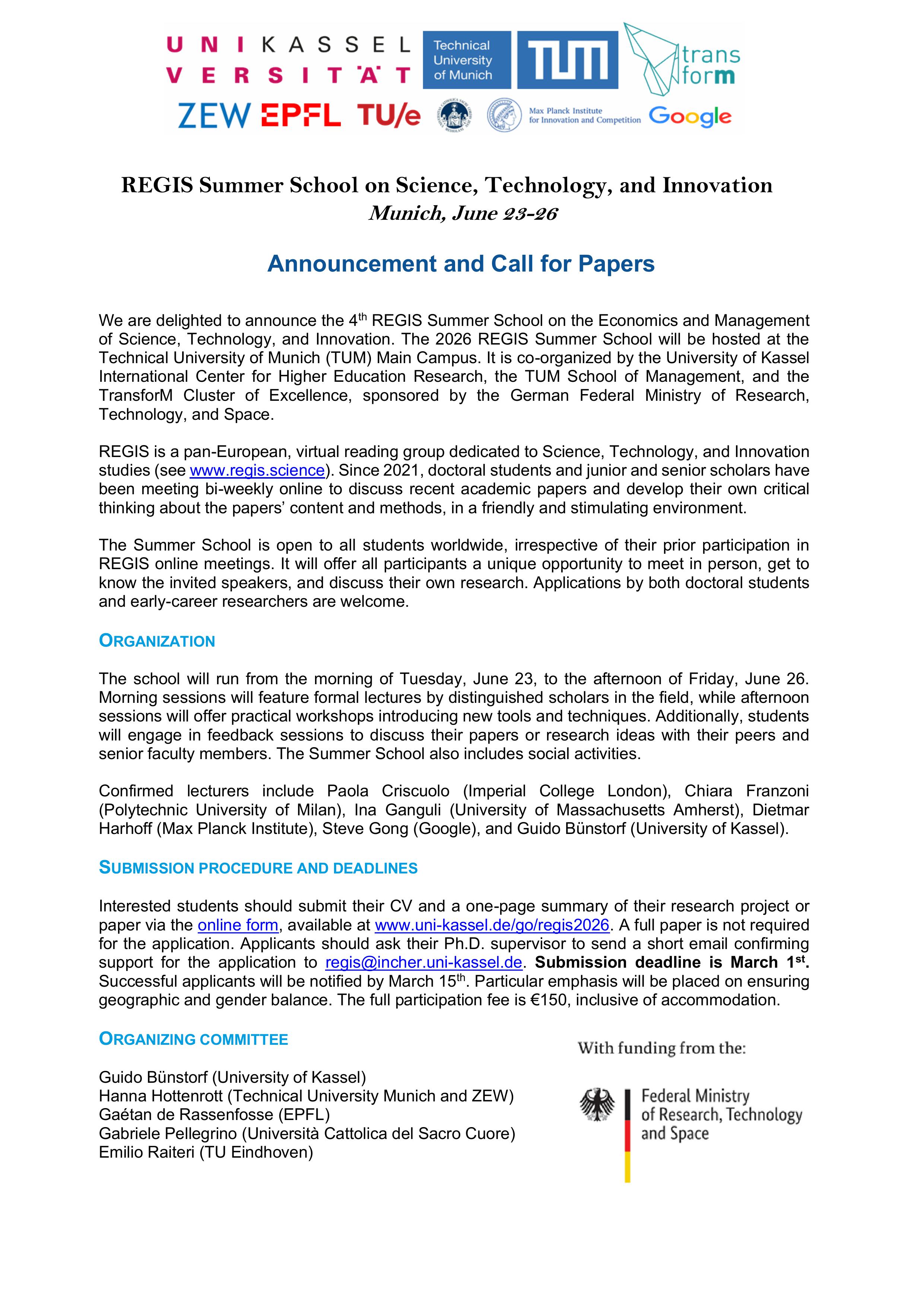 call application REGIS26